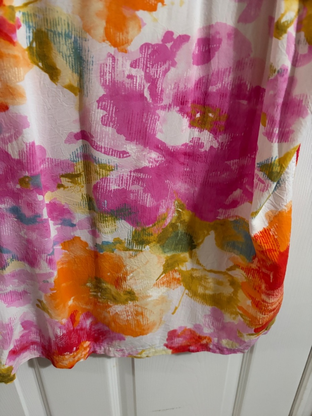 Jams World Pink, Orange & Green Floral Short-Sleeve Button-Down - Picture 9 of 11